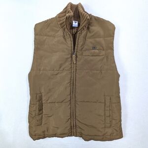 Ferrioni Brown Vest Puffer|Ribbed Women's Medium